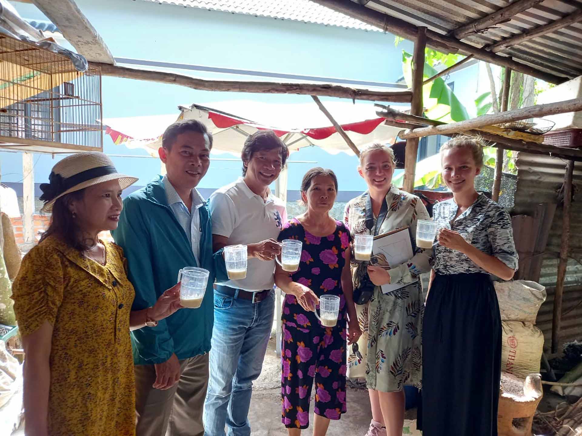 Employees of Winclove Probiotics visit the B.Kind project in Vietnam